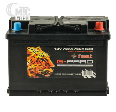 Аккумулятор G-Pard Fast TRC078-F00 [6CT-78R] EN760 А 278x175x190мм